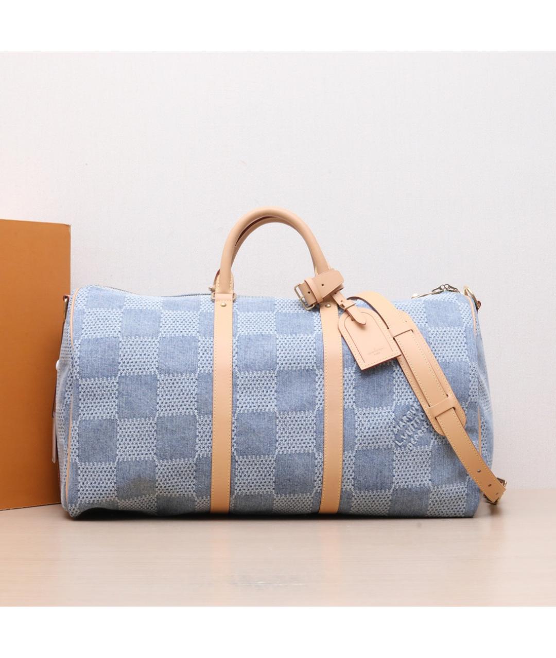 LOUIS VUITTON Мульти деним дорожная/спортивная сумка, фото 2