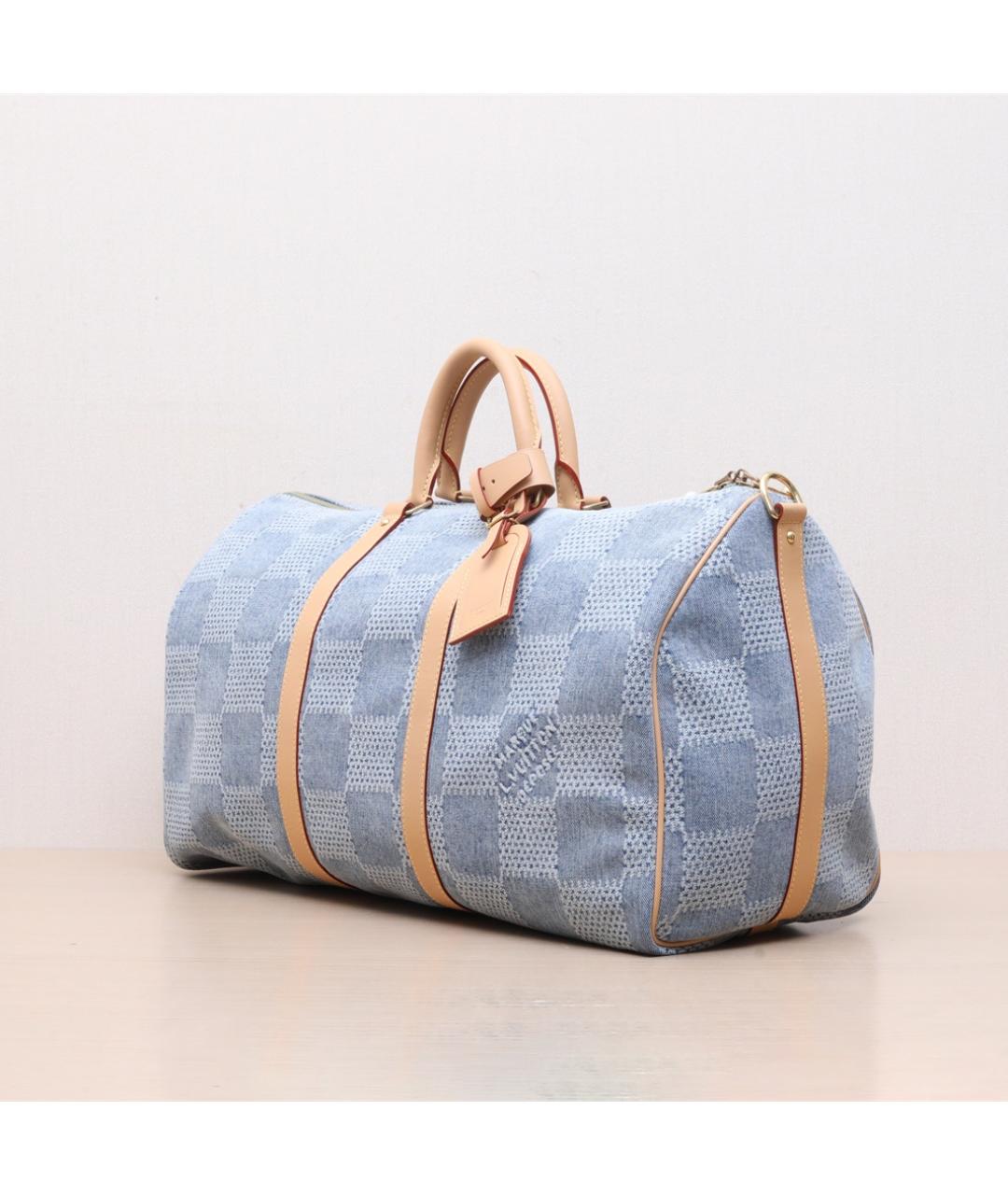 LOUIS VUITTON Мульти деним дорожная/спортивная сумка, фото 4