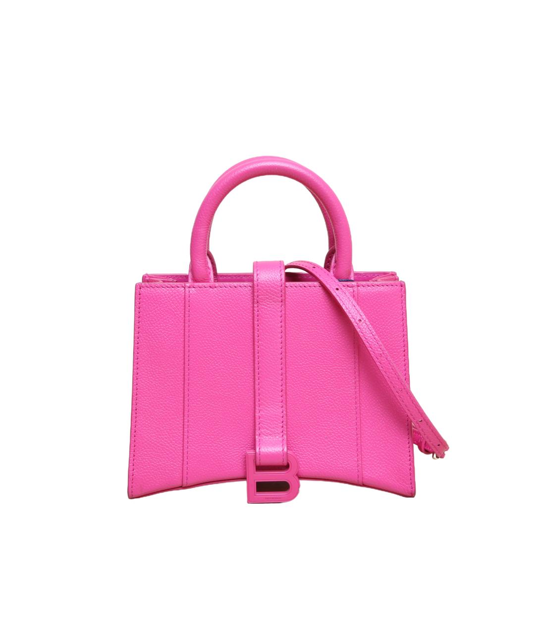 BALENCIAGA Розовая кожаная сумка через плечо, фото 1