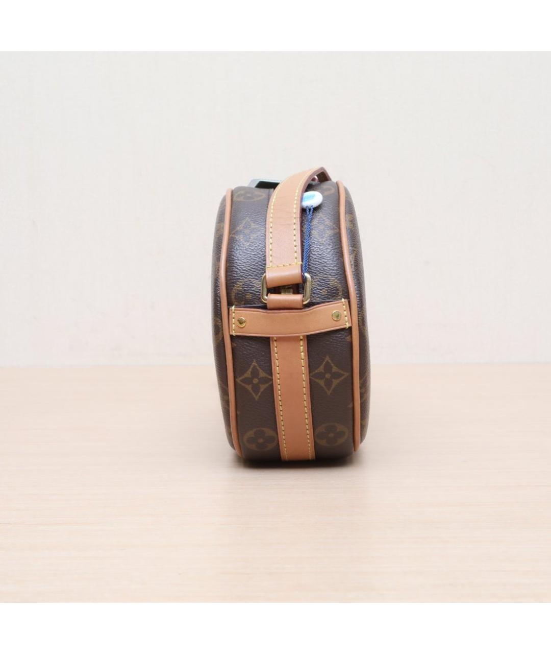 LOUIS VUITTON Коричневая кожаная сумка через плечо, фото 5