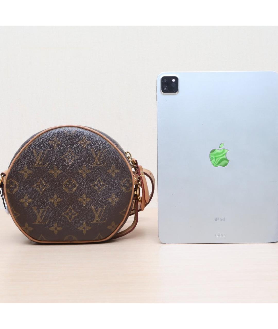 LOUIS VUITTON Коричневая кожаная сумка через плечо, фото 7