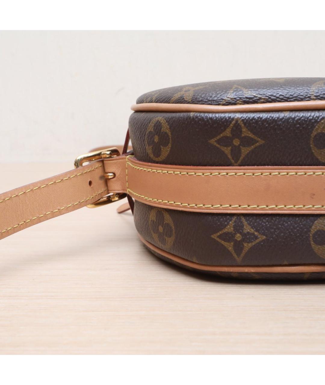 LOUIS VUITTON Коричневая кожаная сумка через плечо, фото 9