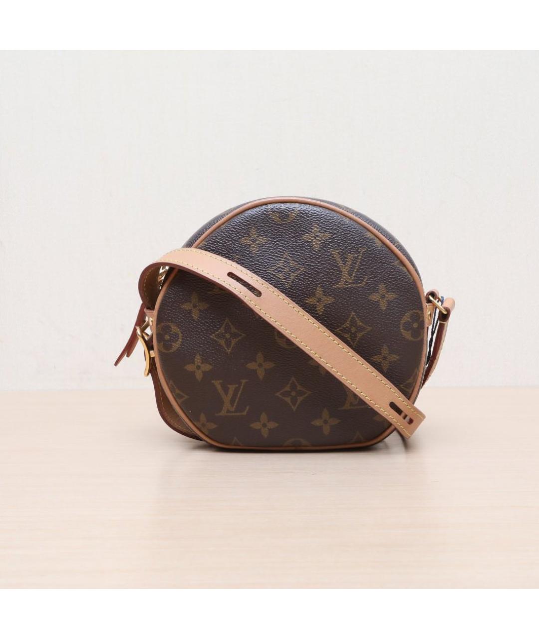 LOUIS VUITTON Коричневая кожаная сумка через плечо, фото 3