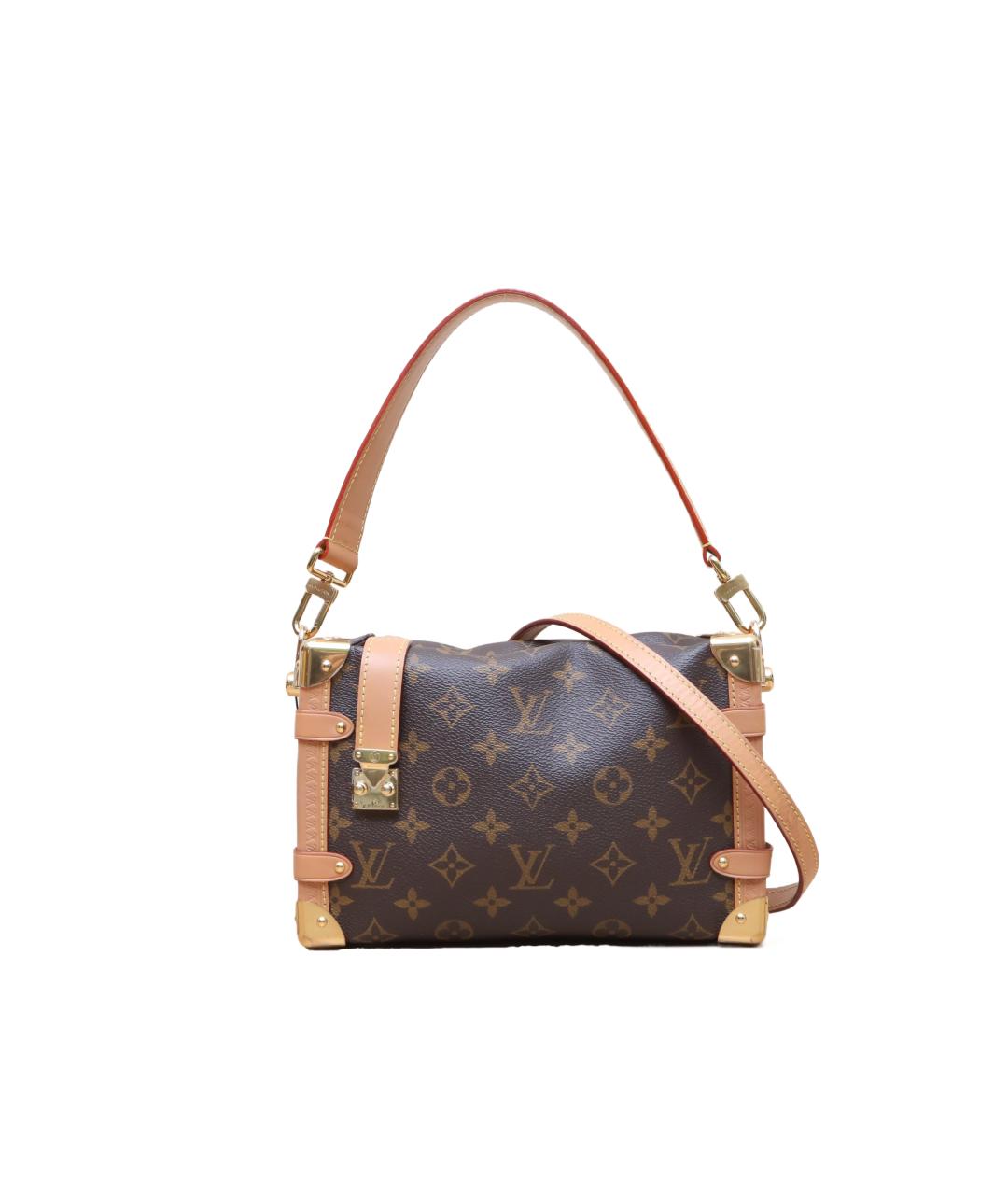LOUIS VUITTON Коричневая кожаная сумка через плечо, фото 1