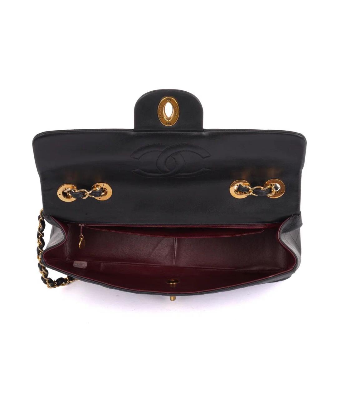 CHANEL Черная кожаная сумка через плечо, фото 8