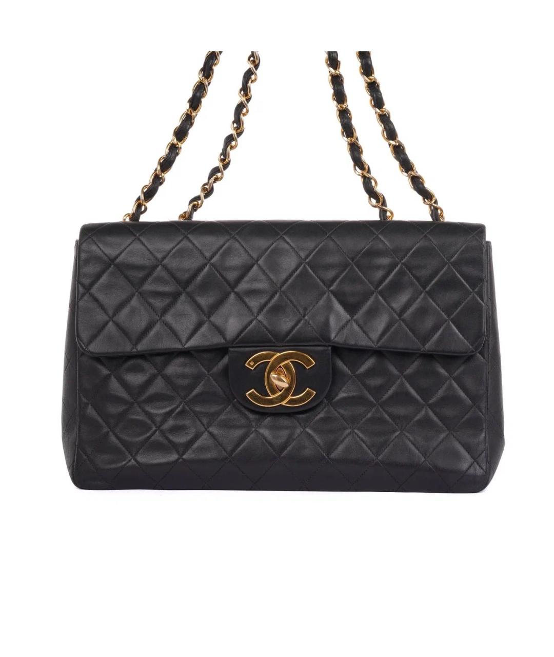 CHANEL Черная кожаная сумка через плечо, фото 2
