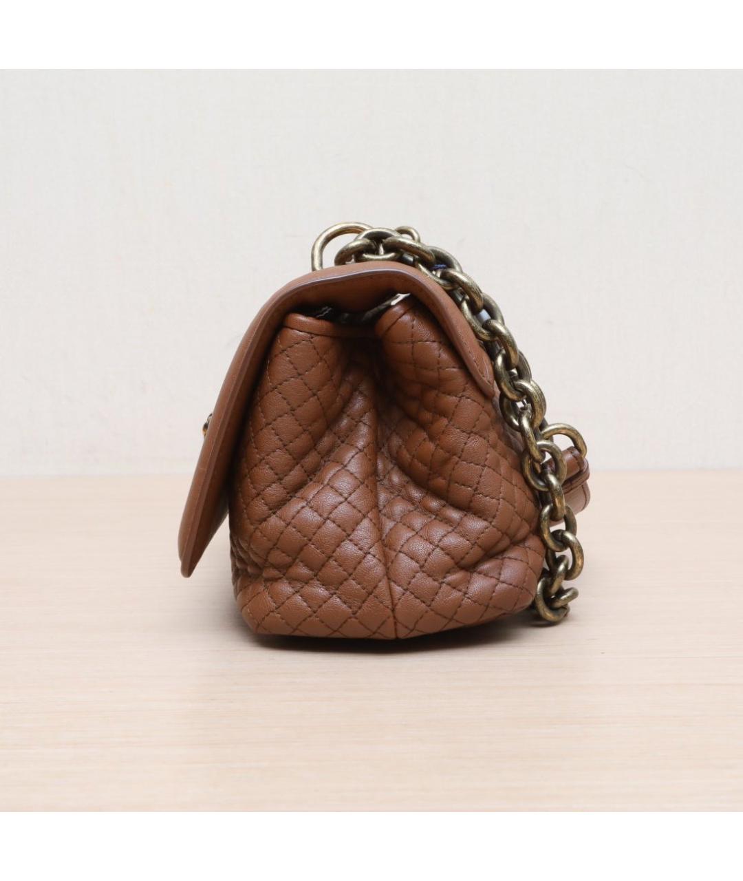 BOTTEGA VENETA Коричневая кожаная сумка через плечо, фото 5
