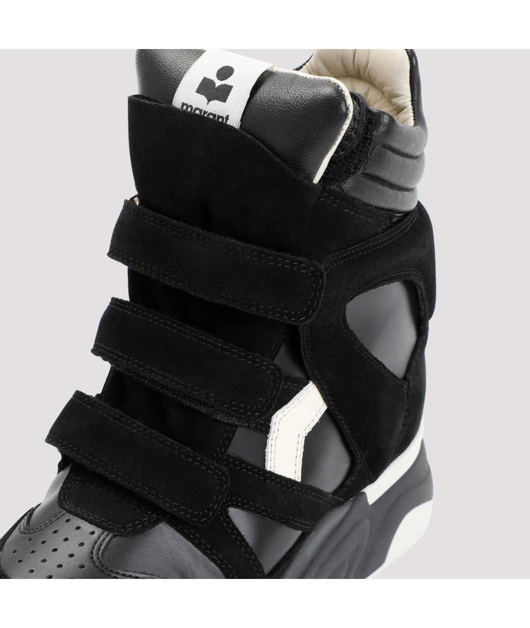 ISABEL MARANT Черные кожаные кроссовки, фото 5