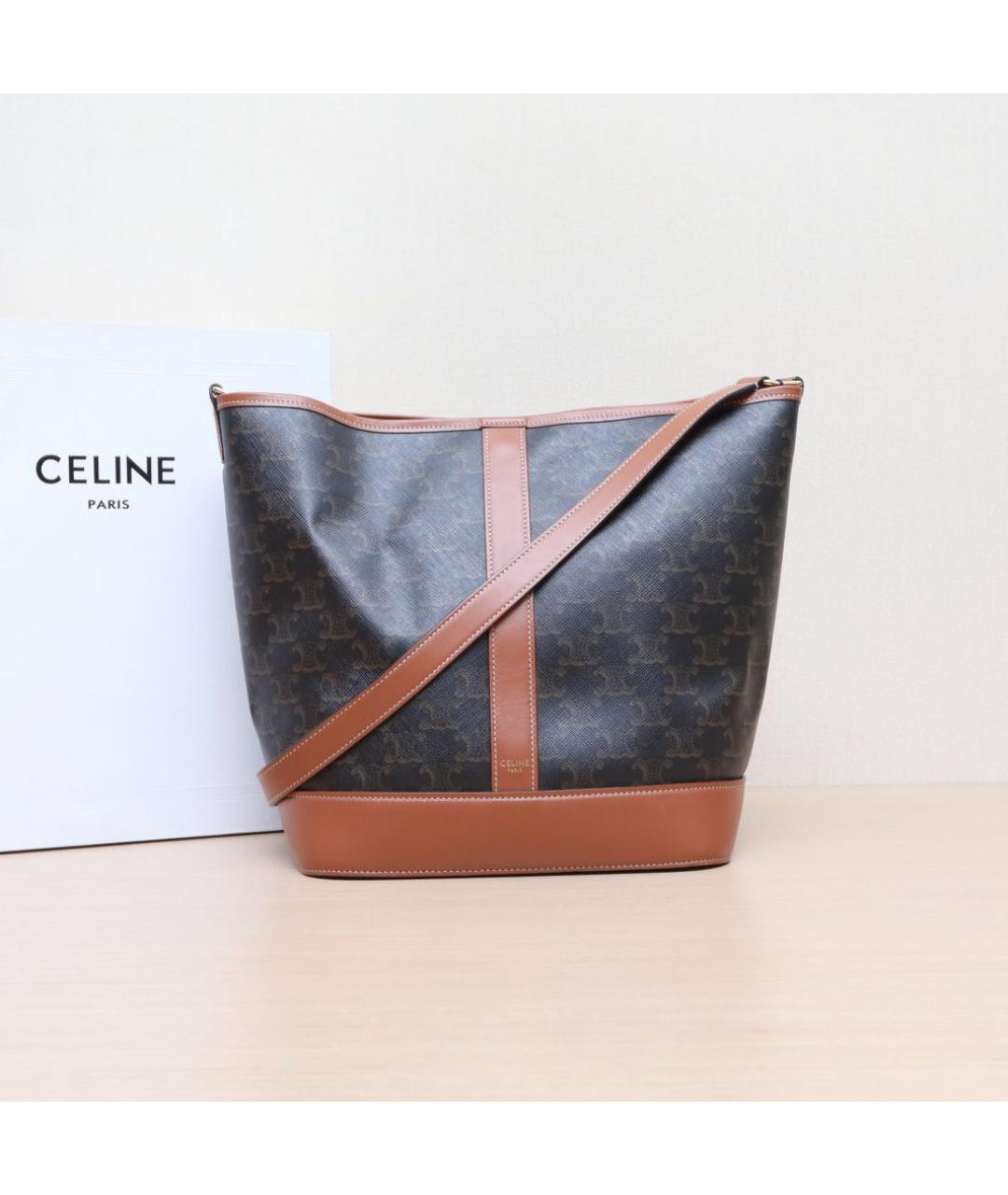 CELINE Кожаная сумка через плечо, фото 2