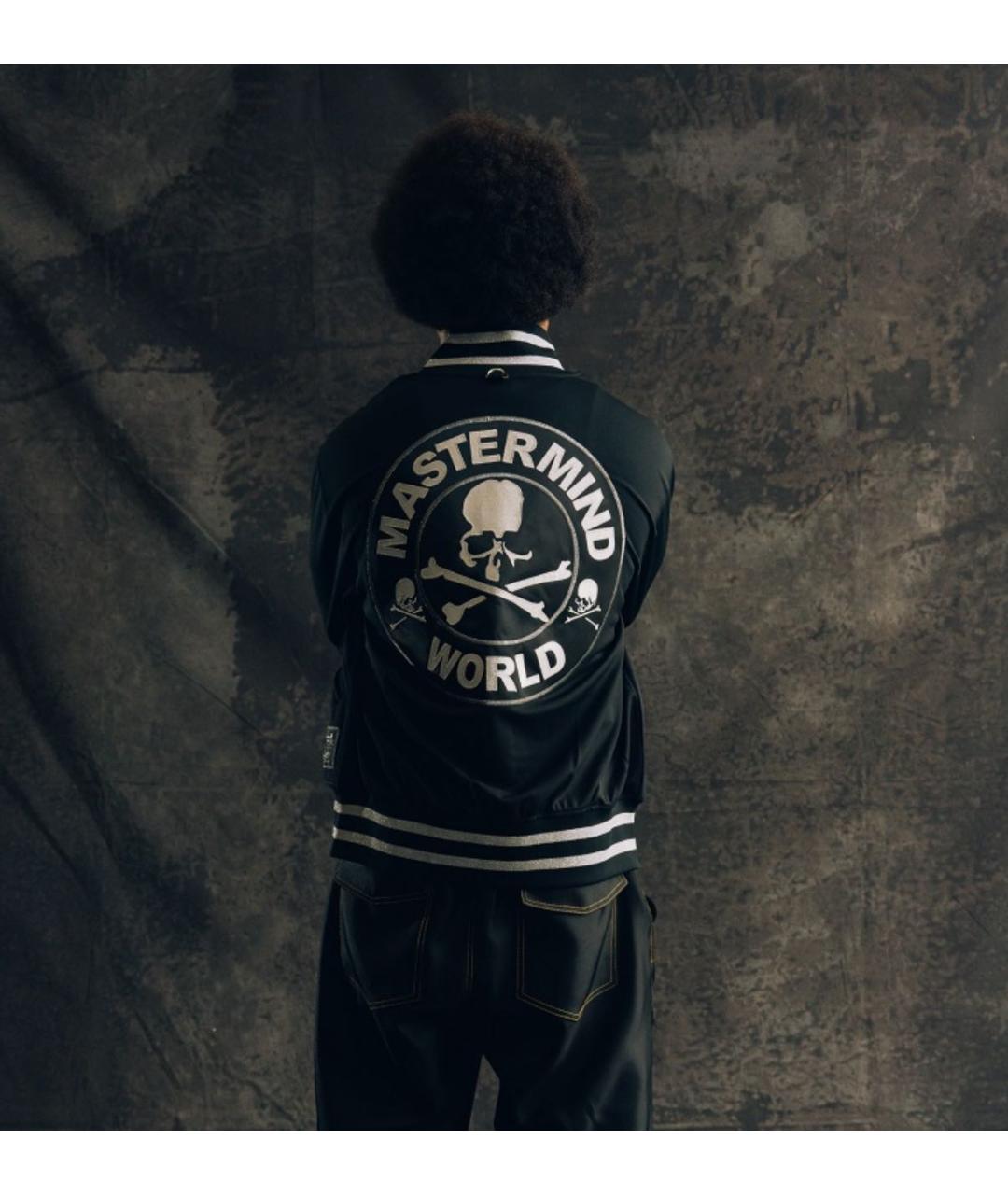 MASTERMIND JAPAN Черная полиэстеровая спортивная куртка, фото 5