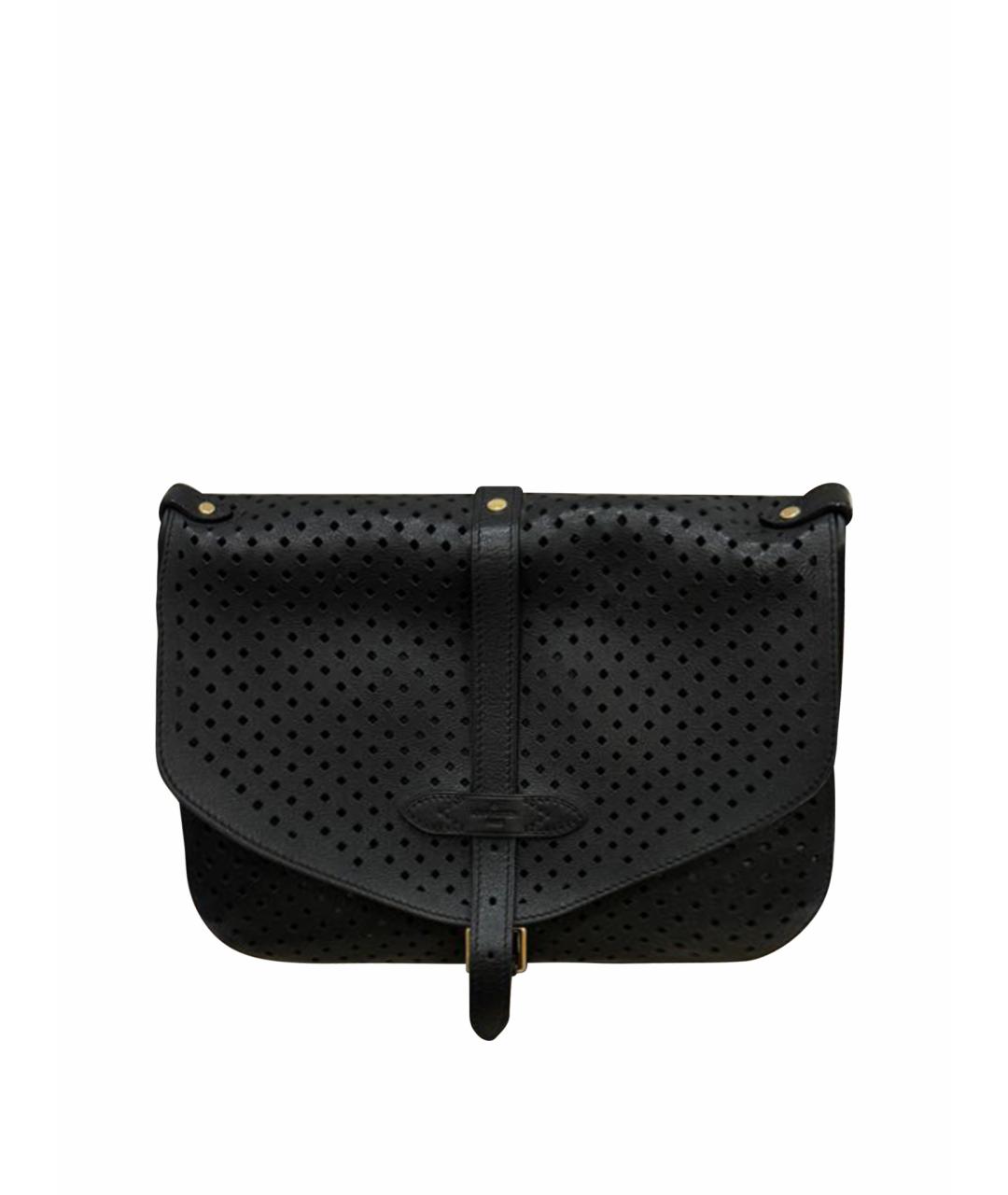 LOUIS VUITTON Черная кожаная сумка через плечо, фото 1