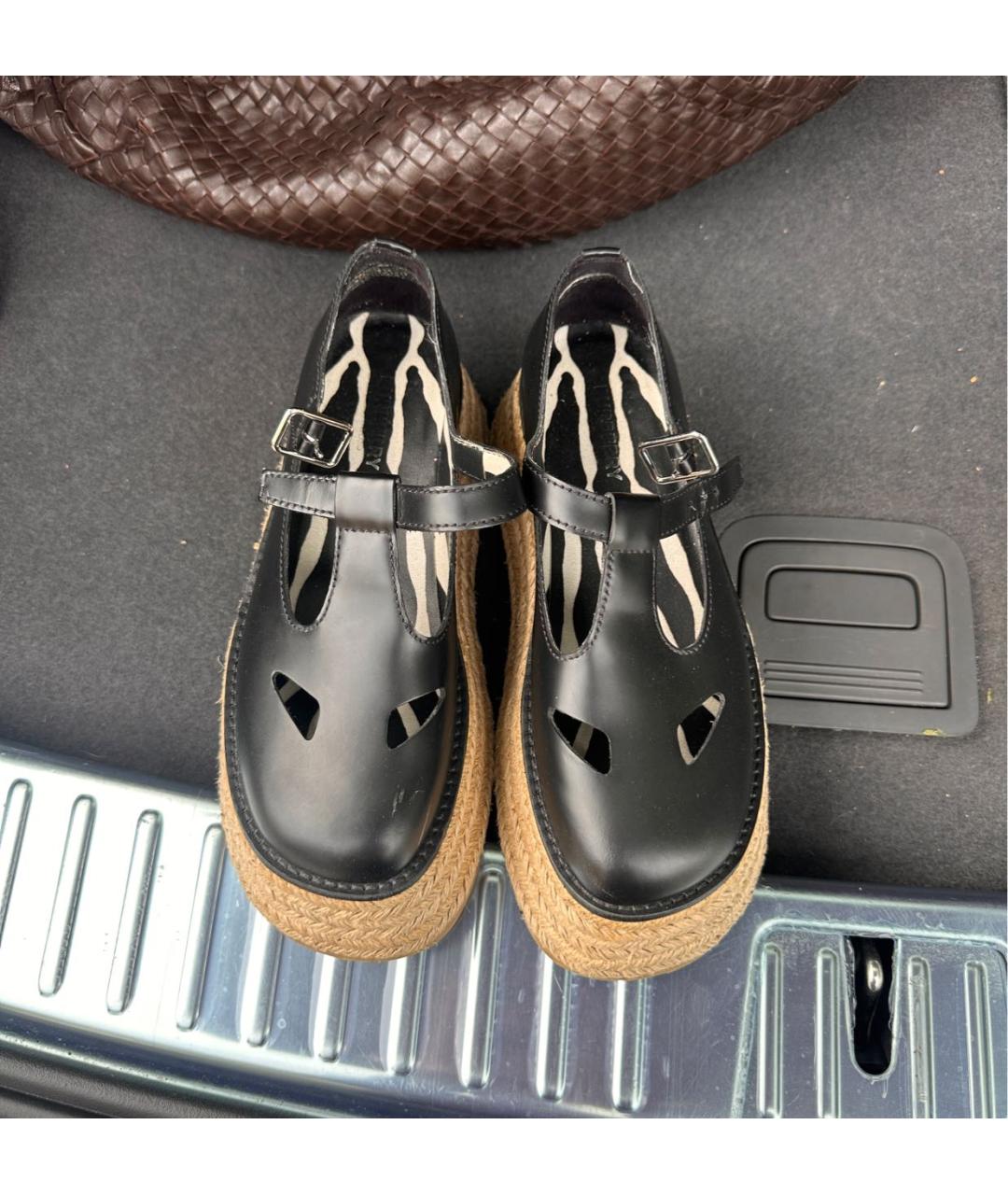 BURBERRY Черные кожаные брогги и оксфорды, фото 2