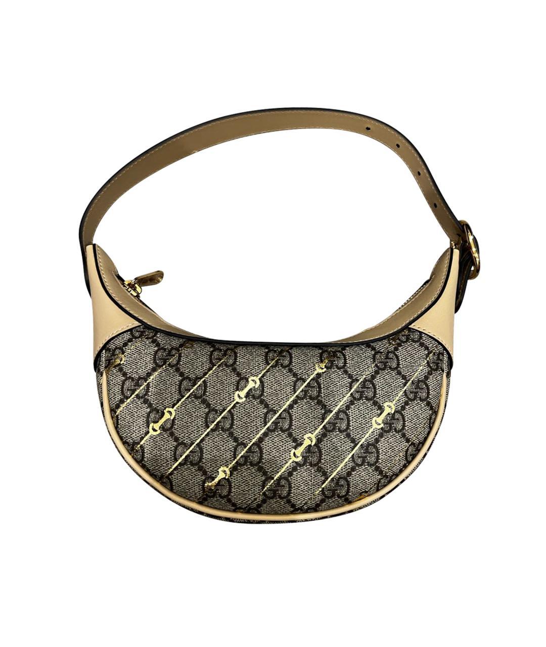 GUCCI Бежевая сумка с короткими ручками, фото 1