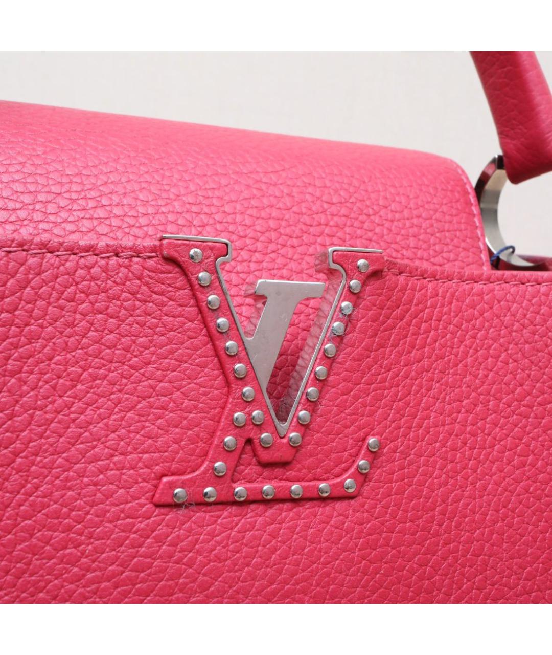 LOUIS VUITTON Красная кожаная сумка через плечо, фото 8