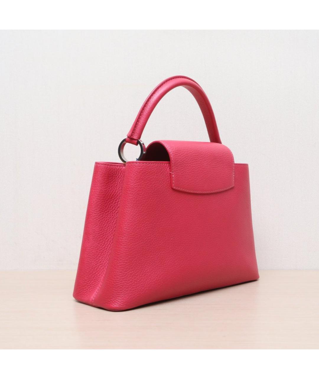 LOUIS VUITTON Красная кожаная сумка через плечо, фото 6