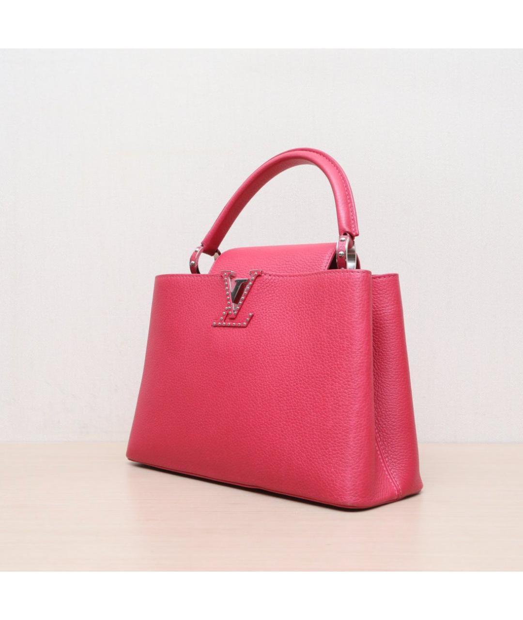 LOUIS VUITTON Красная кожаная сумка через плечо, фото 4