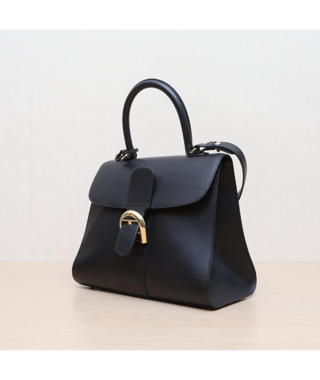 DELVAUX Черная кожаная сумка через плечо, фото 4