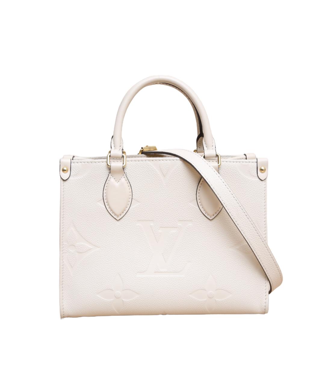 LOUIS VUITTON Белая кожаная сумка через плечо, фото 1