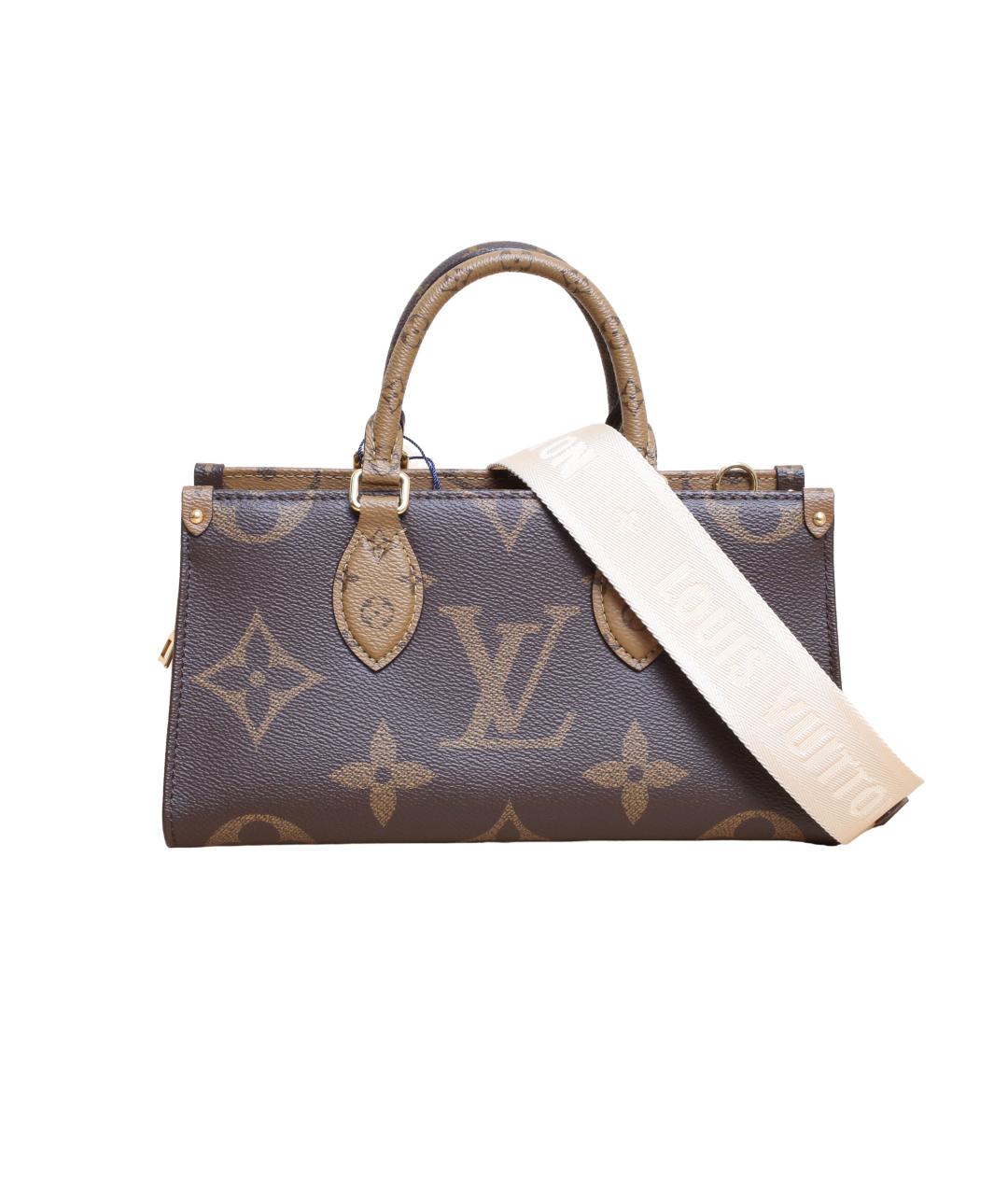 LOUIS VUITTON Коричневая кожаная сумка через плечо, фото 1