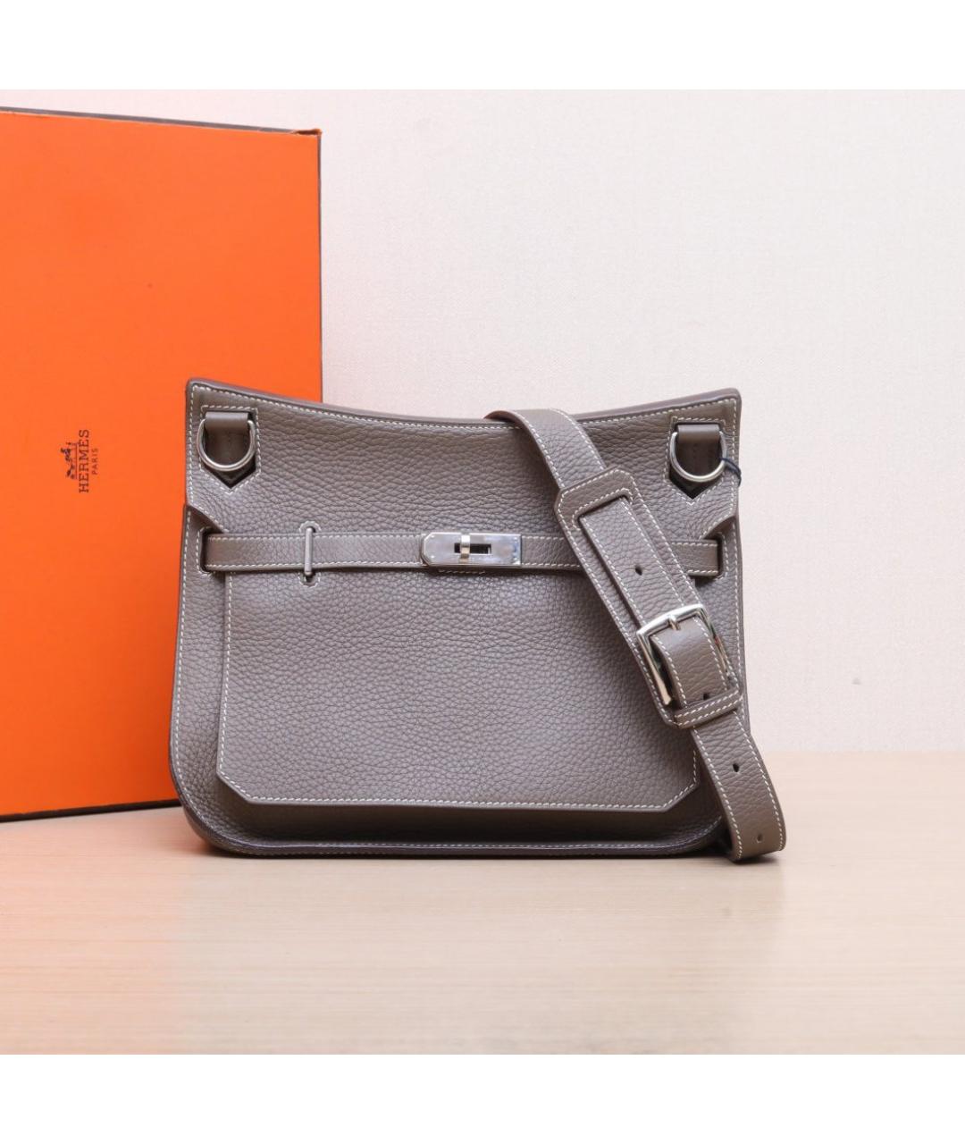 HERMES Коричневая кожаная сумка через плечо, фото 2