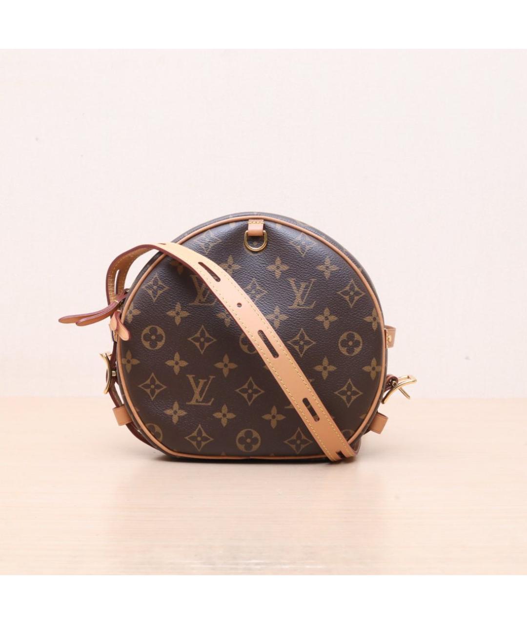 LOUIS VUITTON Коричневая кожаная сумка через плечо, фото 3