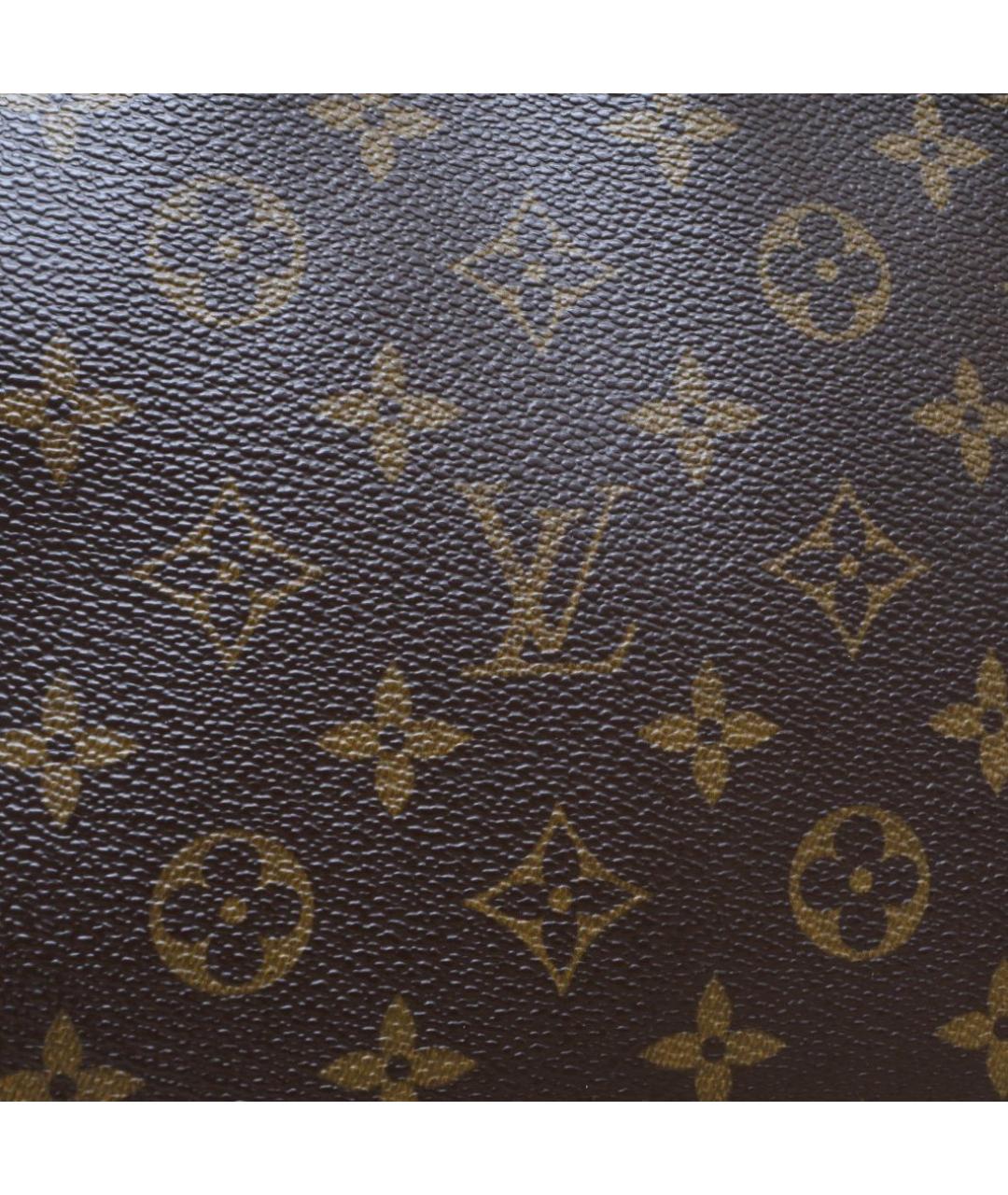 LOUIS VUITTON Коричневая кожаная сумка тоут, фото 8