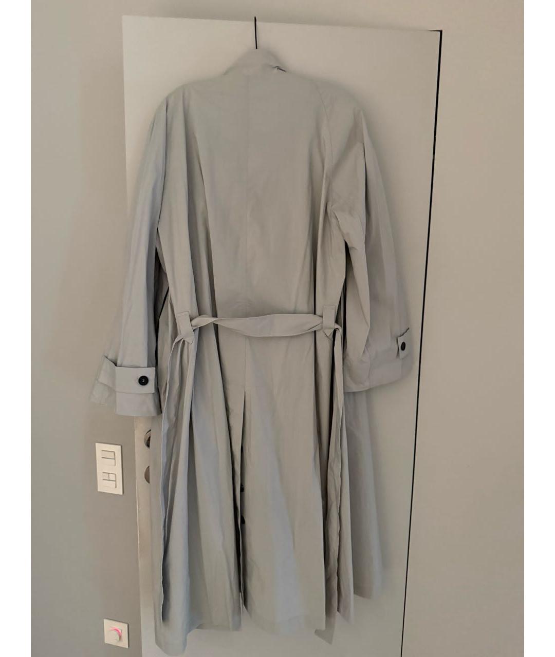 LOW CLASSIC Голубой хлопковый тренч/плащ, фото 2