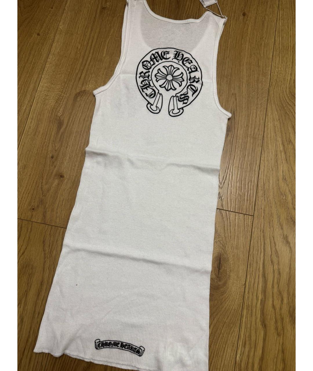 CHROME HEARTS Белая хлопковая футболка, фото 4