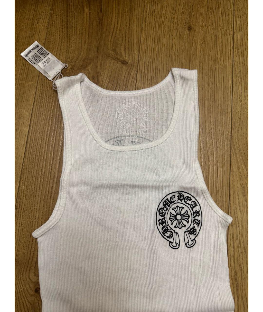 CHROME HEARTS Белая хлопковая футболка, фото 3