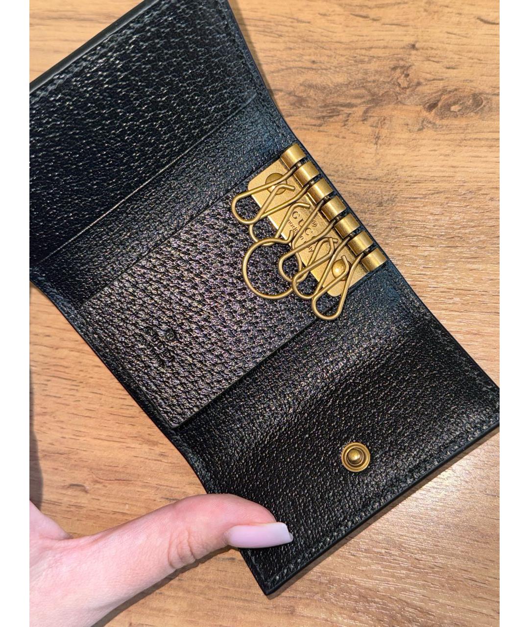 GUCCI Черная ключница, фото 4