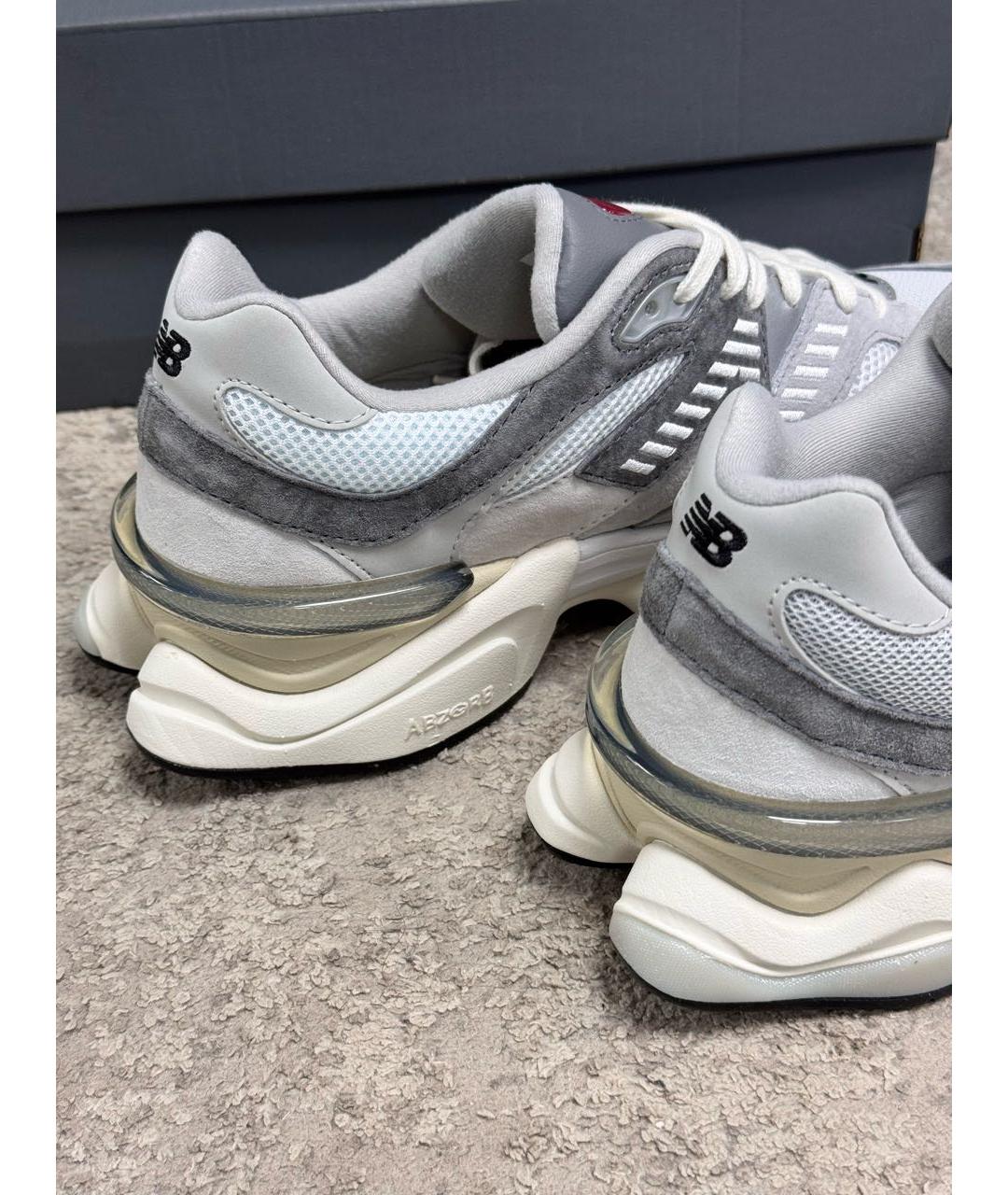 NEW BALANCE Серые замшевые кроссовки, фото 5