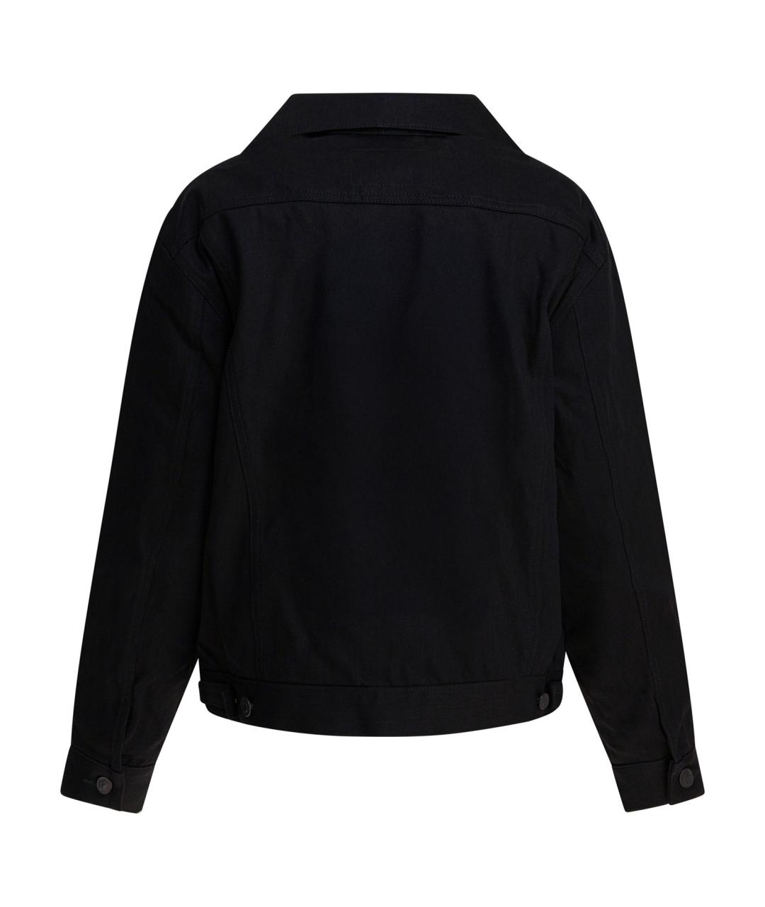 BALENCIAGA Черная хлопковая куртка, фото 2