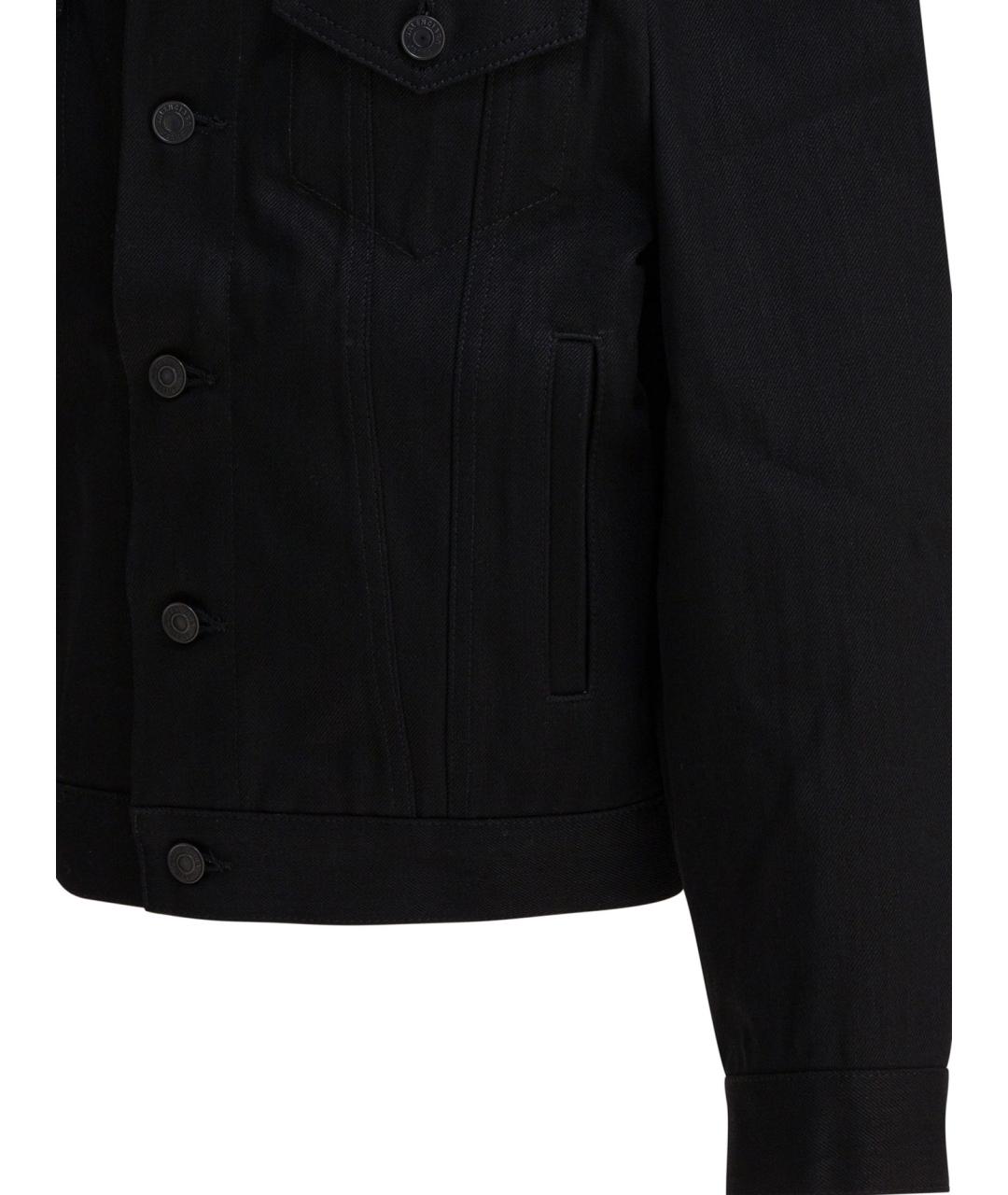 BALENCIAGA Черная хлопковая куртка, фото 4