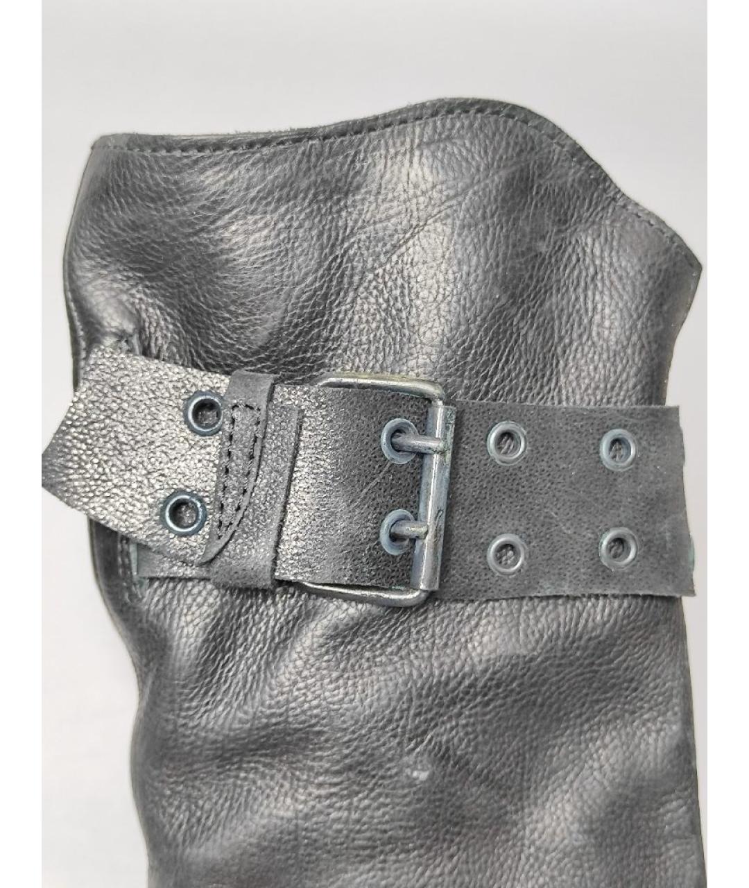 MARSELL Черные кожаные полусапоги, фото 6