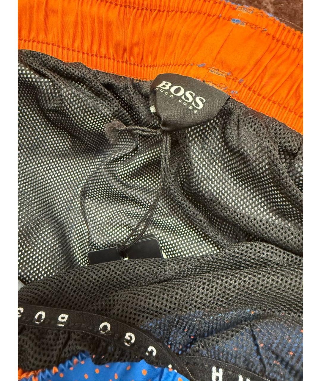 HUGO BOSS Синие полиэстеровые шорты, фото 6
