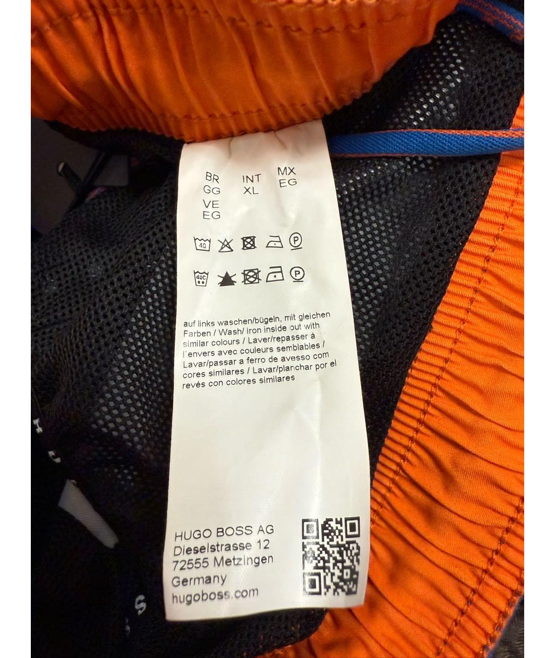 HUGO BOSS Синие полиэстеровые шорты, фото 8