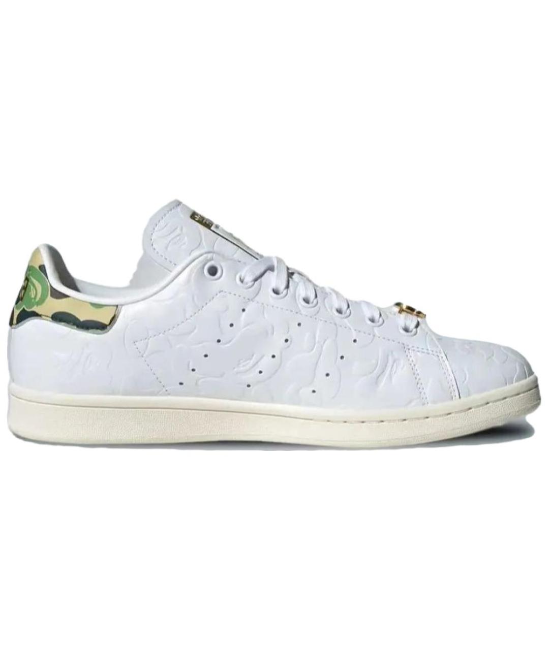 ADIDAS Белые кожаные низкие кроссовки / кеды, фото 2