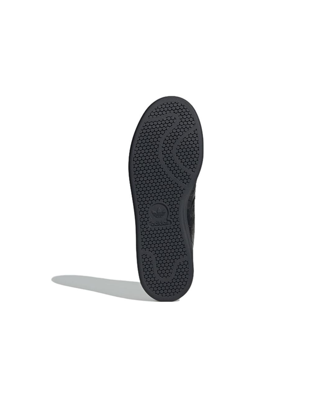 ADIDAS Черные кожаные низкие кроссовки / кеды, фото 6