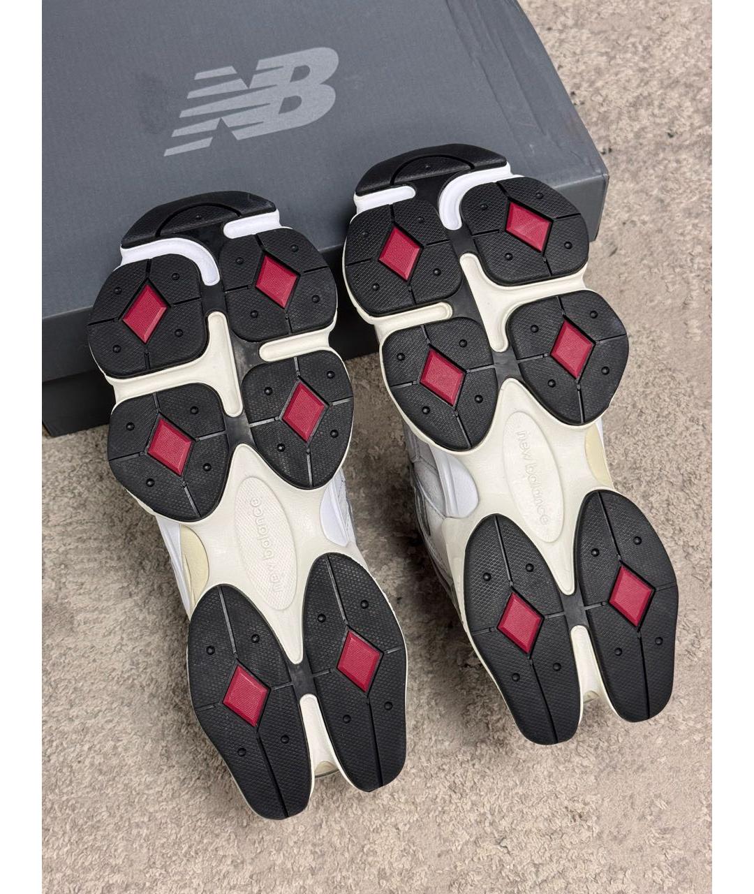 NEW BALANCE Серые замшевые низкие кроссовки / кеды, фото 7