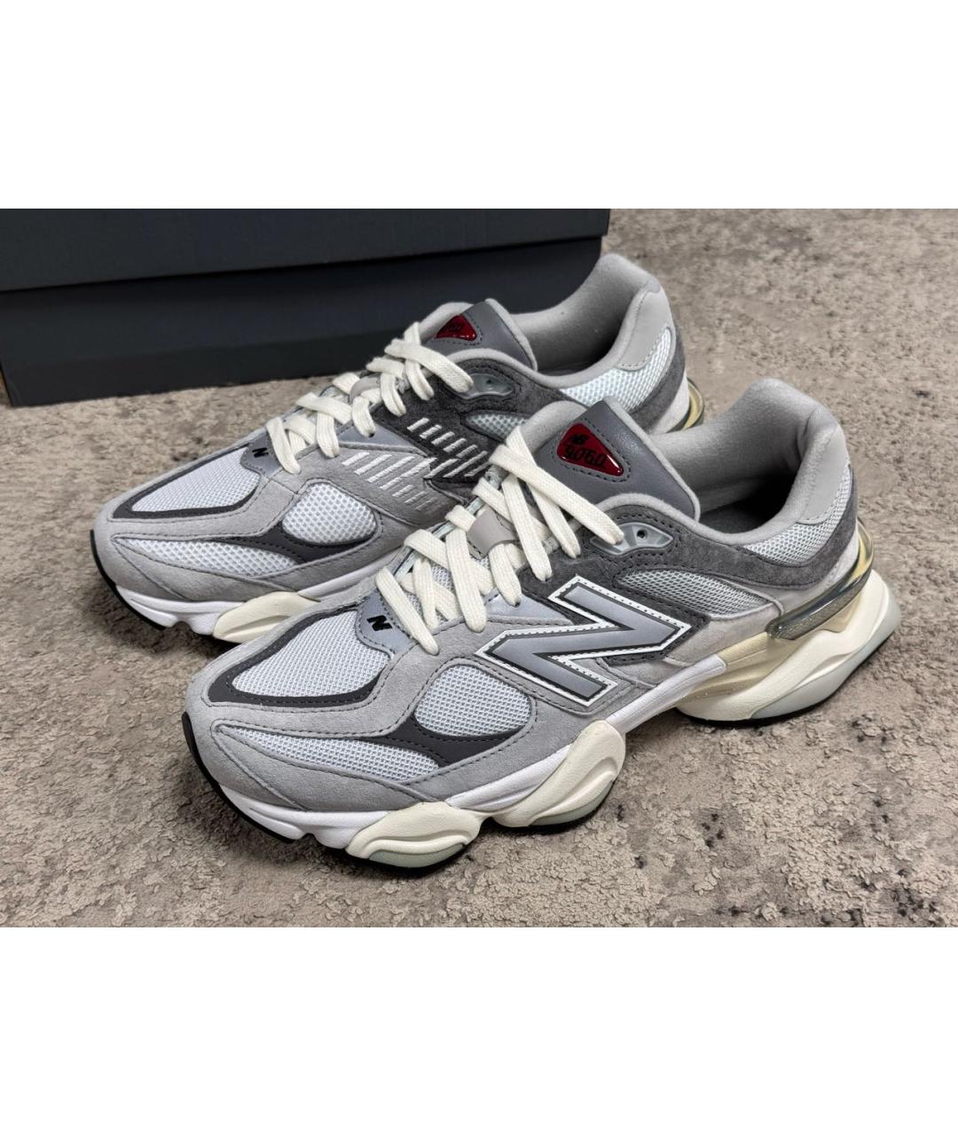 NEW BALANCE Серые замшевые низкие кроссовки / кеды, фото 2