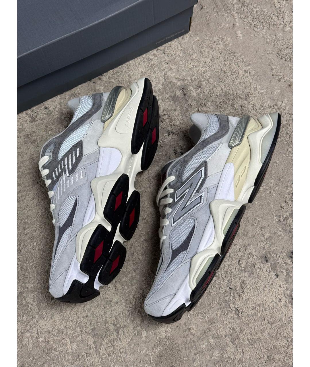 NEW BALANCE Серые замшевые низкие кроссовки / кеды, фото 4