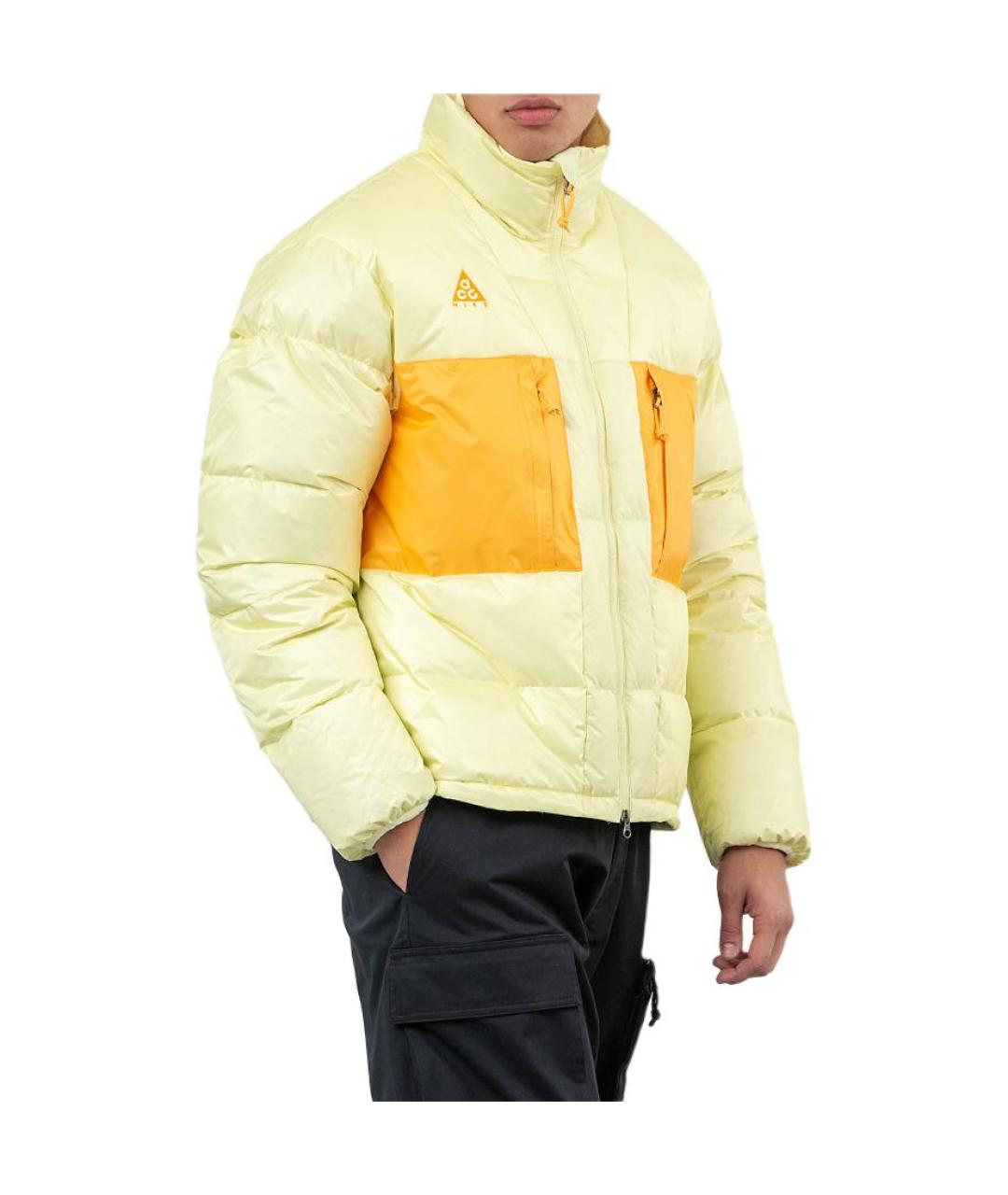 NIKE Желтый пуховик, фото 4
