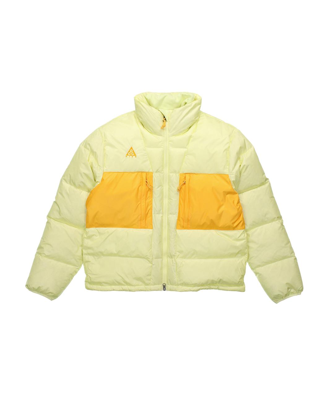 NIKE Желтый пуховик, фото 1