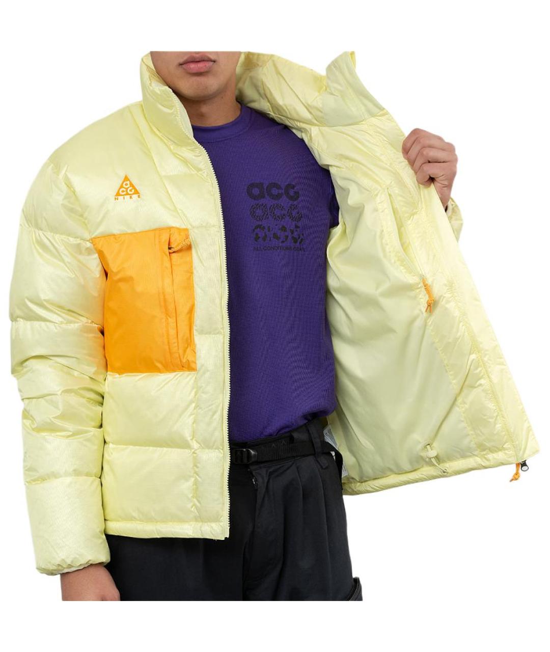 NIKE Желтый пуховик, фото 5