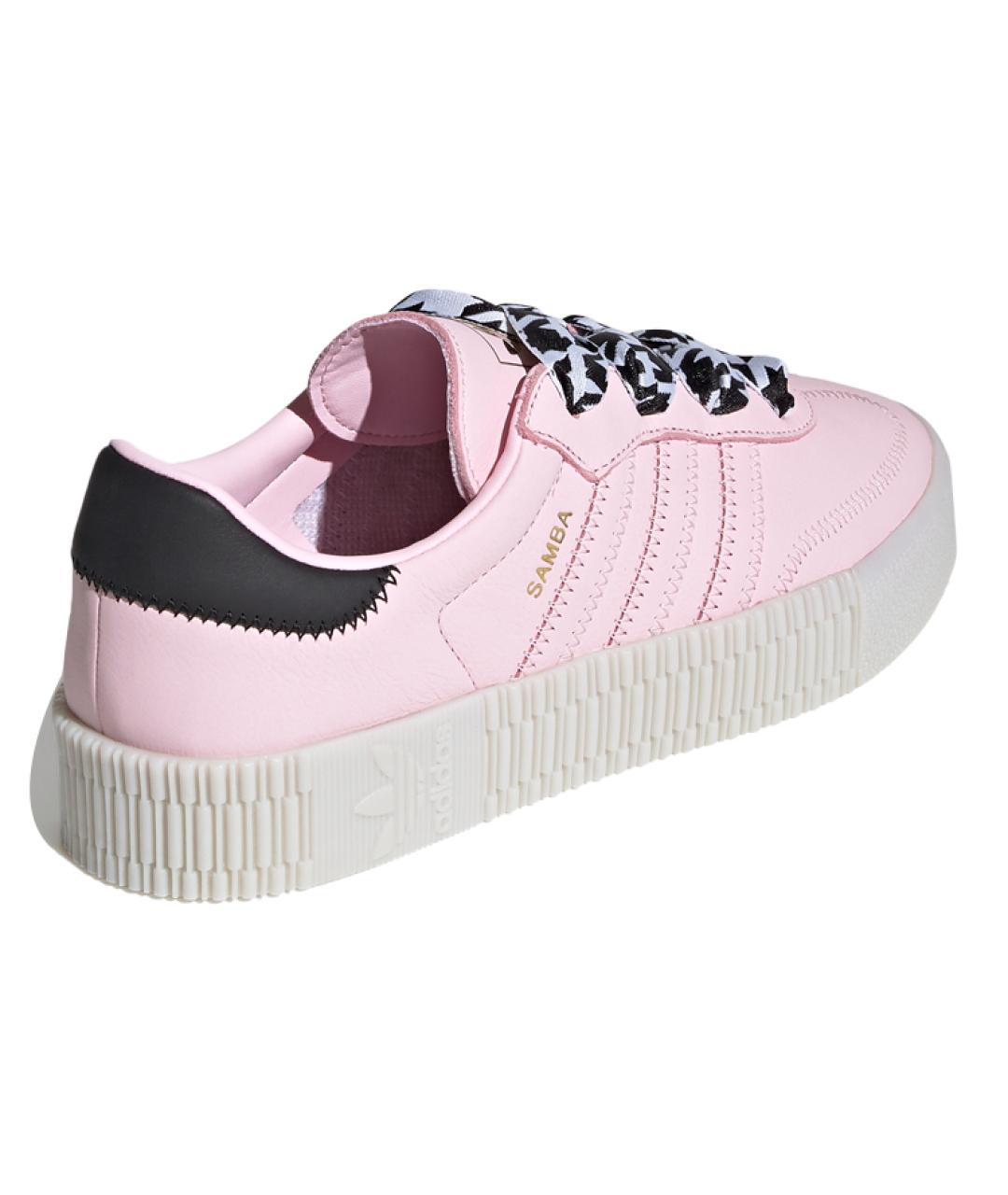 ADIDAS Розовые кожаные кеды, фото 4