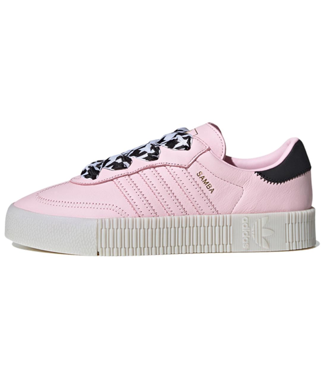 ADIDAS Розовые кожаные кеды, фото 8