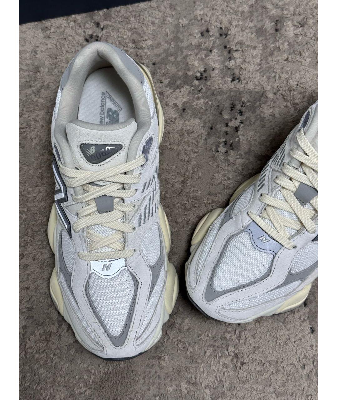 NEW BALANCE Белые замшевые низкие кроссовки / кеды, фото 3