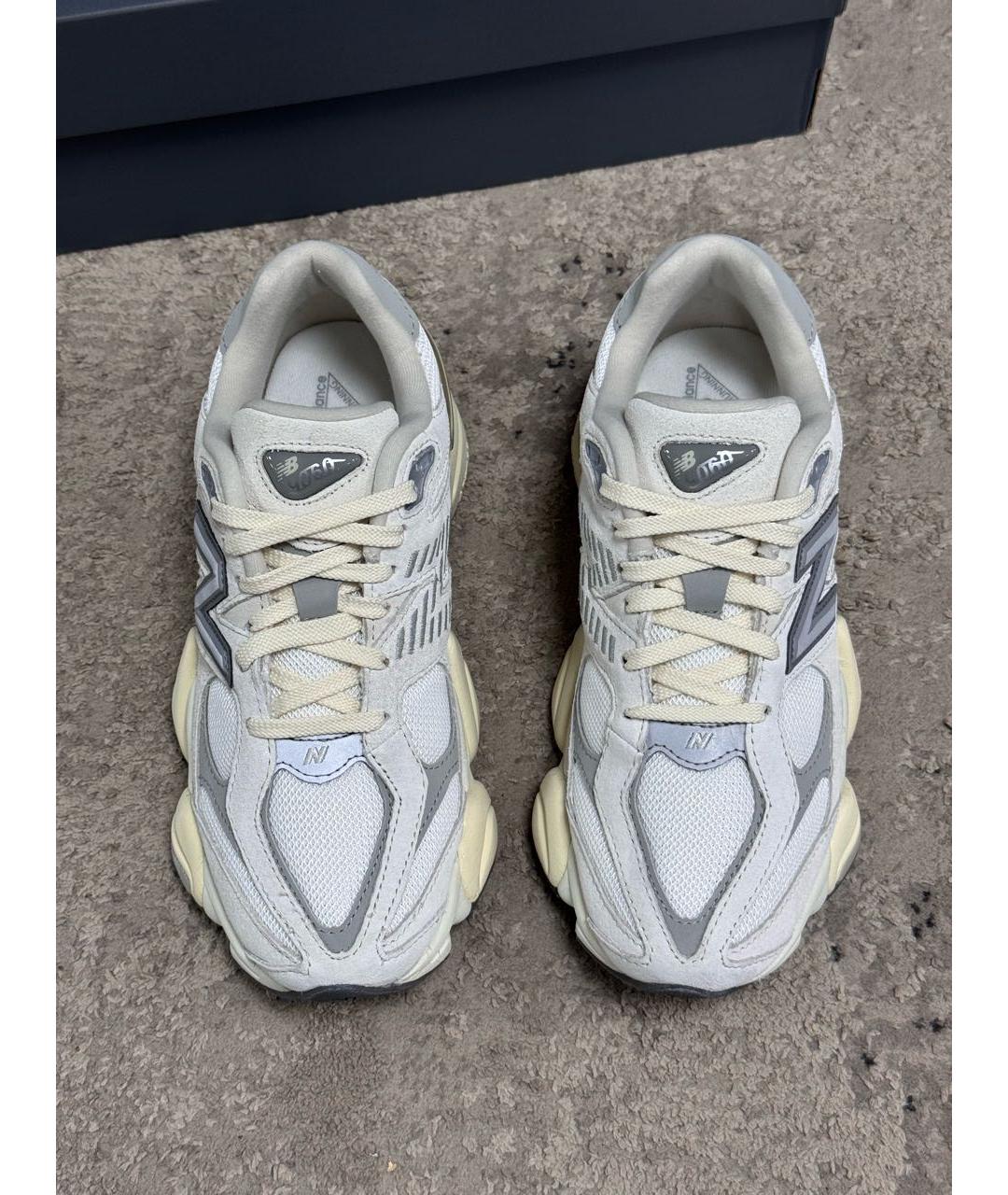 NEW BALANCE Белые замшевые низкие кроссовки / кеды, фото 4