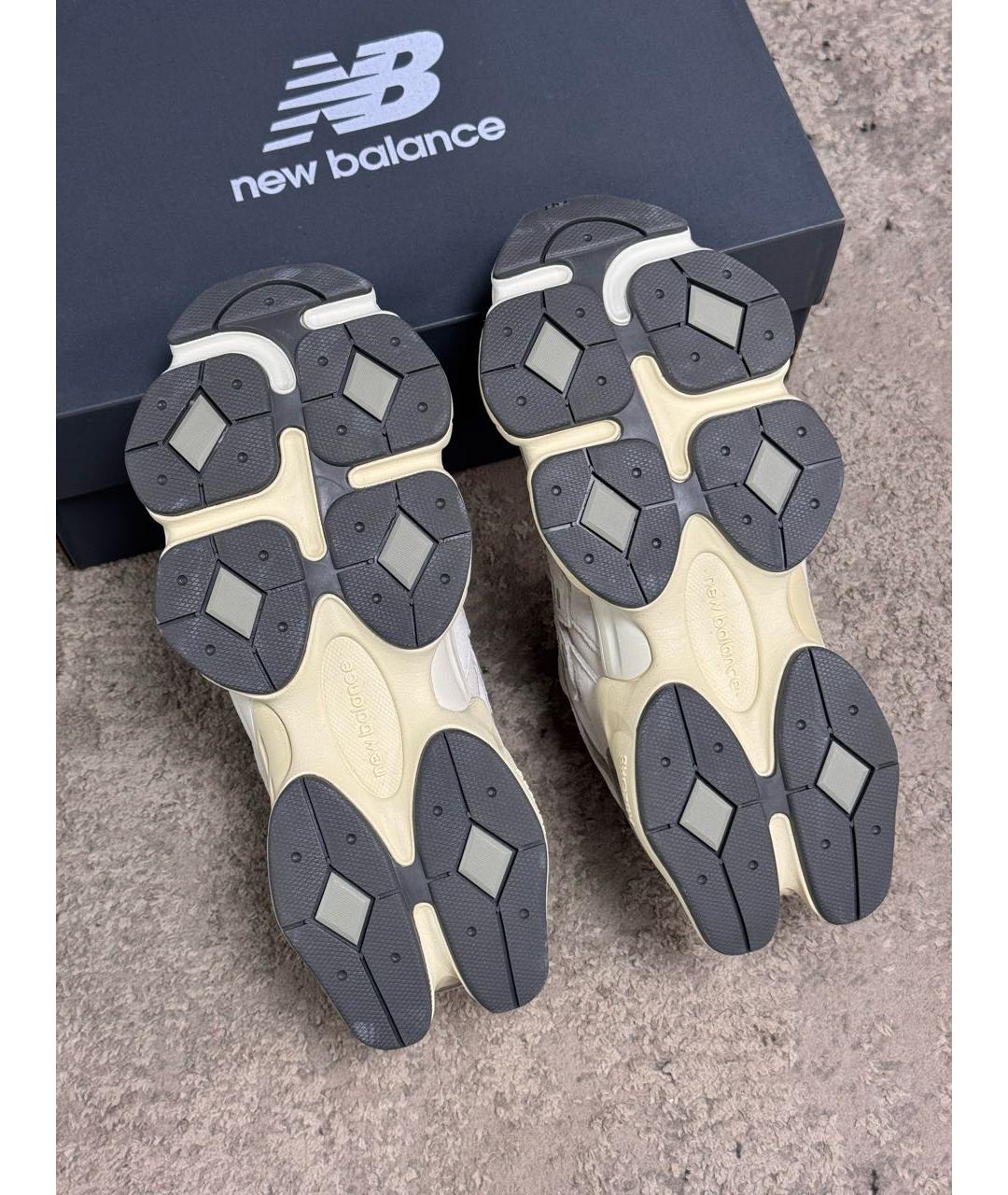 NEW BALANCE Белые замшевые низкие кроссовки / кеды, фото 7