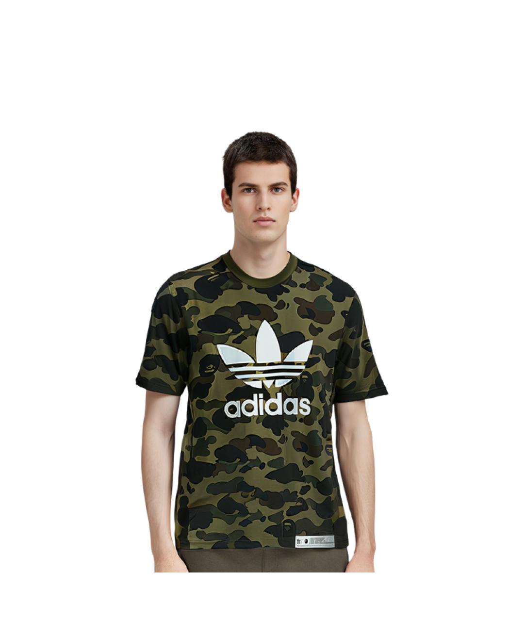 ADIDAS Зеленая футболка, фото 3